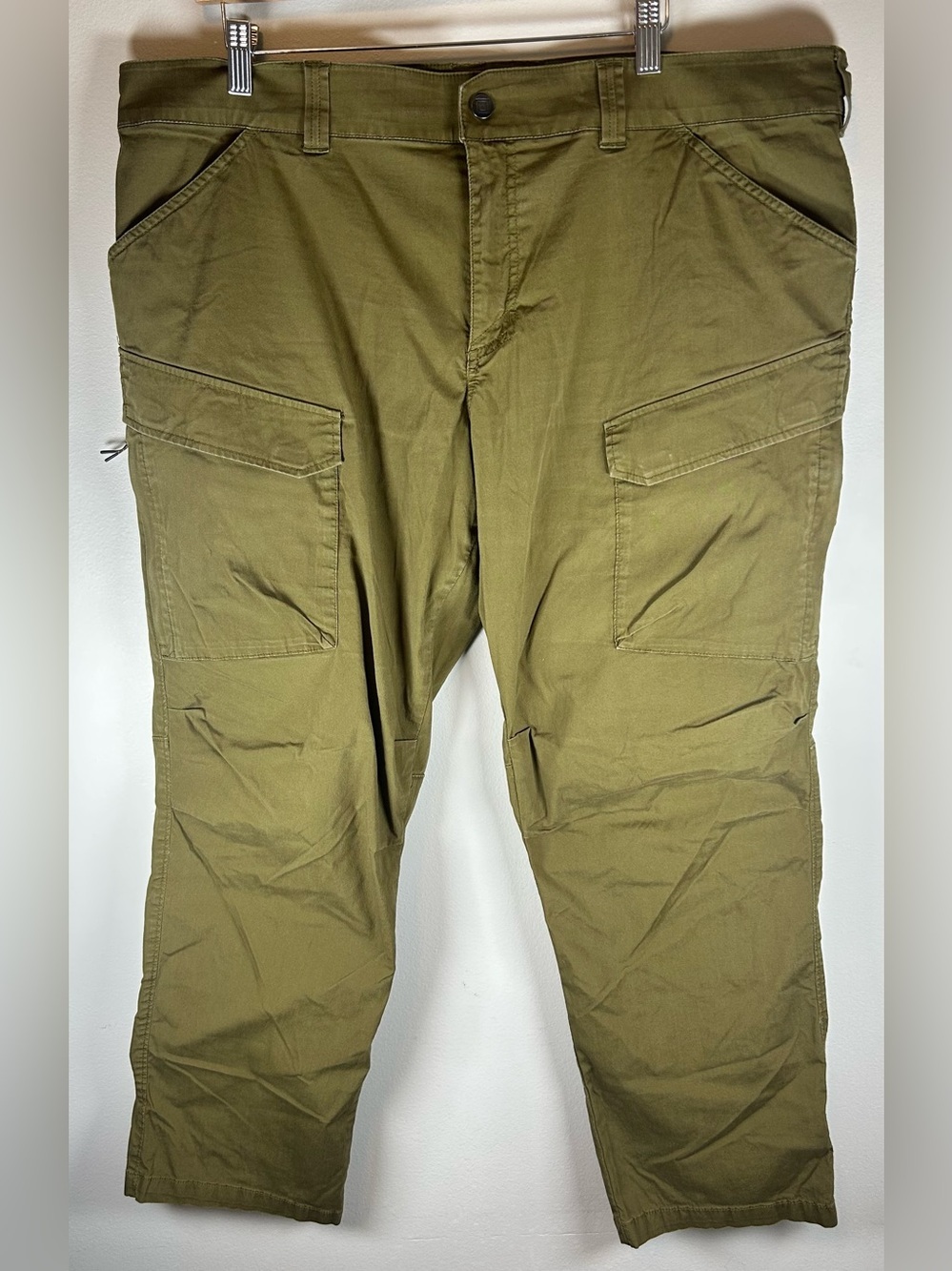 5.11 Tactical Mens Cargo Pants 40x28 Army Green Zip Pockets Workwear Stretch EUC
